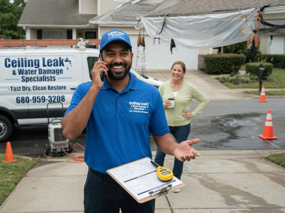 Ceiling Leak Cleanup Glidden, TX FAQs